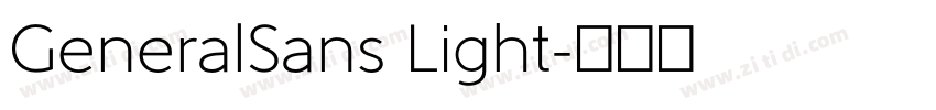 GeneralSans Light字体转换